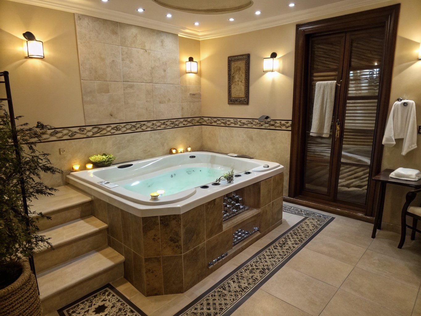 Ambiente spa con bañera